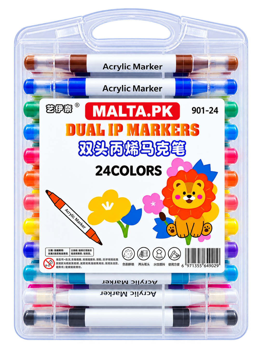 ACRALIC MARKERS 901-24PCS